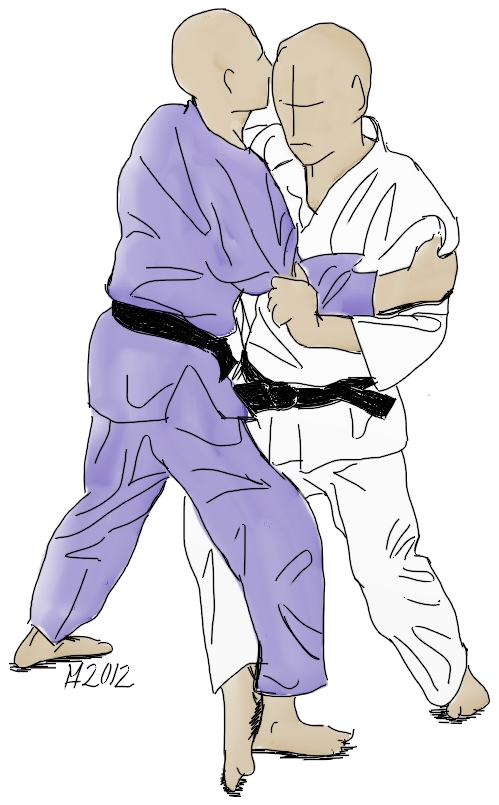 Dessin de Ko-uchi-gari par Michael Hultström