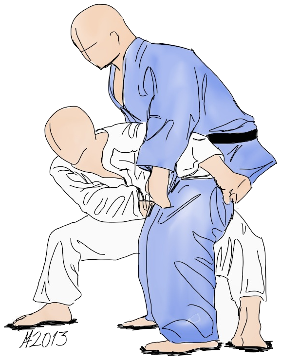 Dessin de Sukui-nage par Michael Hultström