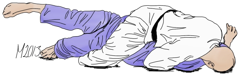 Dessin de Tate-shiho-gatame par Michael Hultström