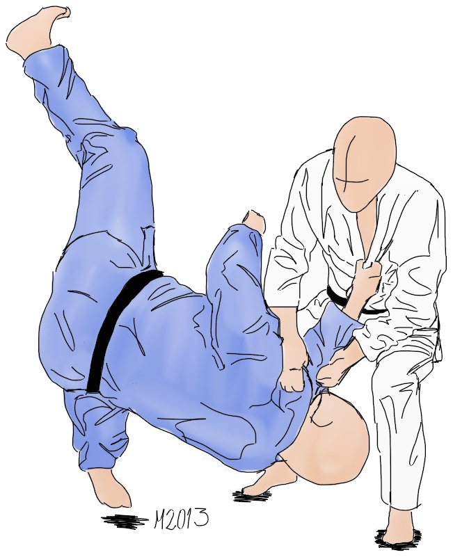 Dessin de Uki-otoshi par Michael Hultström