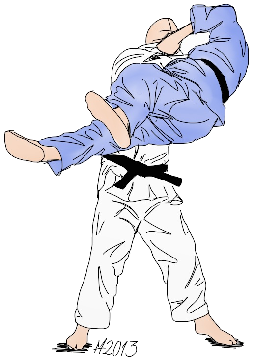 Dessin de Ushiro-goshi par Michael Hultström